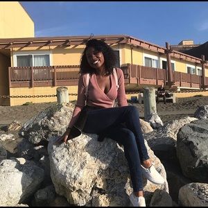 Wrap long sleeve crop top from forever 21!